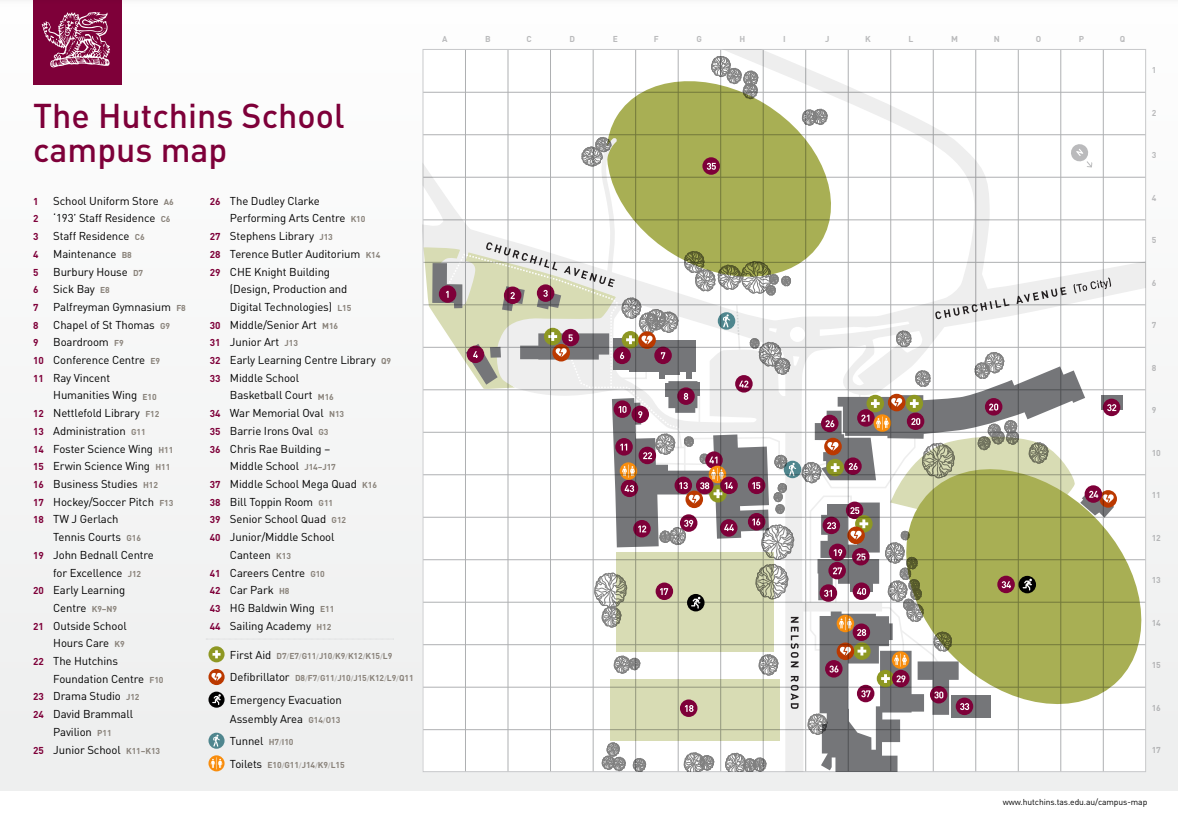 โรงเรียนมัธยมออสเตรเลีย , เรียนต่อมัธยมต่างประเทศ , ออสเตรเลีย , The Hutchins School